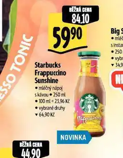 Albert Starbucks frappuchino sunsine nabídka