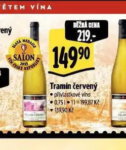 Albert Tramín červený nabídka