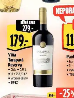 Albert Viňa tarapacá reserva nabídka