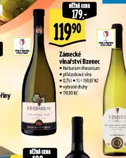 Albert Zámecké vinařství bzenec nabídka