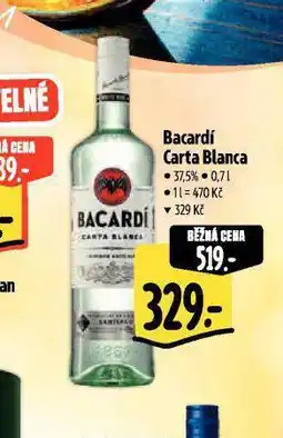 Albert Bacardí carta blanca nabídka
