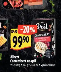 Albert Camembert na gril nabídka