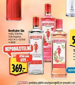 Albert Beefeater gin nabídka