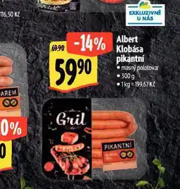 Albert Klobása pikantní nabídka