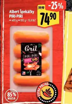 Albert Špekáčky piri piri nabídka