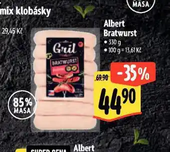 Albert Bratwurst nabídka