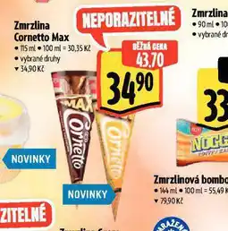 Albert Zmrzlina cornetto max nabídka