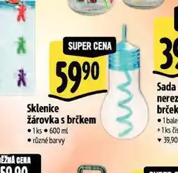 Albert Sklenice žárovka s brčkem nabídka
