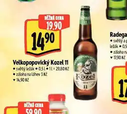 Albert Pivo velkopopovický kozel 11 nabídka