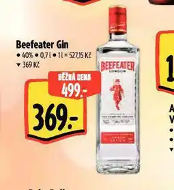 Albert Beefeater gin nabídka