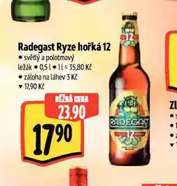 Albert Pivo radegast ryze hořká 12 nabídka