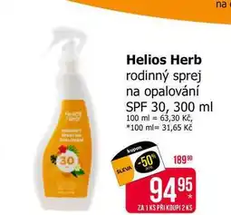 Teta Helios Herb rodinný sprej na opalování SPF 30, 300 ml nabídka