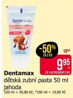Teta Dentamax dětská zubní pasta 50 ml jahoda nabídka