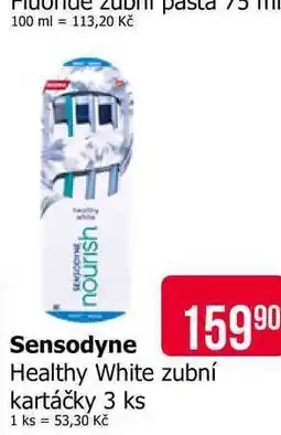 Teta Sensodyne Healthy White zubní kartáčky 3 ks nabídka