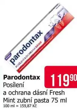 Teta Parodontax Posílení a ochrana dásní Fresh Mint zubní pasta 75 ml nabídka
