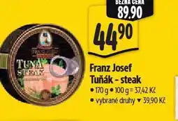 Albert Franz josef tuňák - steak nabídka
