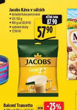 Albert Jacobs káva v sáčcích nabídka