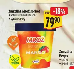 Albert Zmrzlina mrož sorbet nabídka