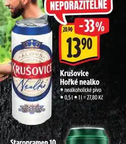 Albert Krušovice hořké nealko nabídka
