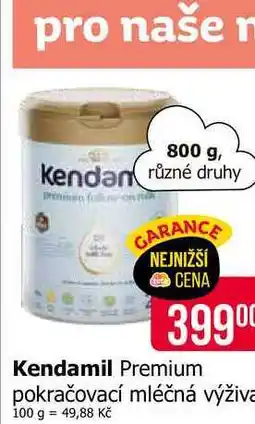 Teta Kendamil Premium pokračovací mléčná výživa 800 g nabídka