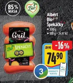 Albert Bio špekáčky nabídka