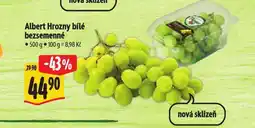 Albert Hrozny bílé bezsemenné nabídka