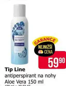 Teta Tip Line antiperspirant na nohy Aloe Vera 150 ml nabídka