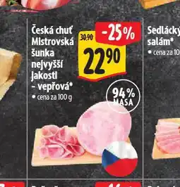 Albert Mistrovská šunka nejvyšší jakosti nabídka