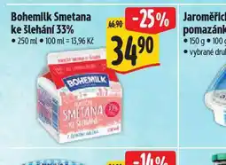 Albert Bohemilk smetana ke šlehání 33% nabídka