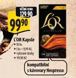 Albert L´or kapsle nabídka