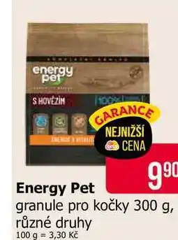 Teta energy pet granule pro kočky 300 g, různé druhy nabídka