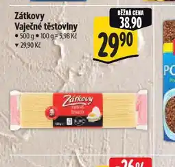 Albert Zátkovy vaječné těstoviny nabídka