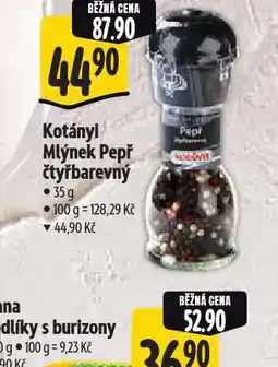 Albert Kotányi mlýnek pepř čtyřbarevný nabídka