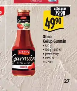 Albert Otma kečup gurmán nabídka
