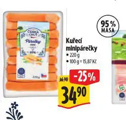 Albert Kuřecí minipárečky nabídka
