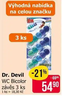 Teta Dr. Devil WC Bicolor závěs 3 ks nabídka