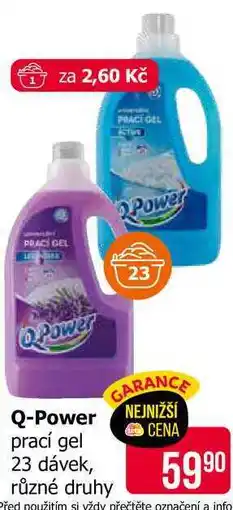 Teta Q-Power prací gel 23 dávek, různé druhy nabídka