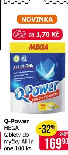 Teta Q-Power MEGA tablety do myčky All in one 100 ks nabídka