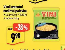 Albert Vimi instantní nudlová polévka nabídka