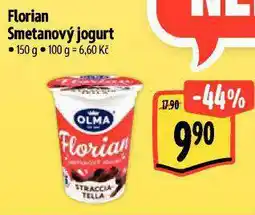 Albert Florian smetanový jogurt nabídka