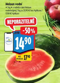 Albert Meloun vodní nabídka