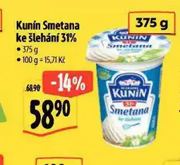 Albert Kunín smetana ke šlehání nabídka