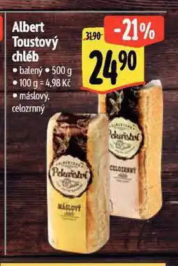 Albert Toustový chléb nabídka