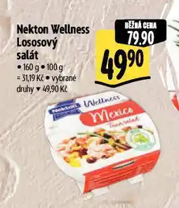 Albert Nekton wellness lososový salát nabídka