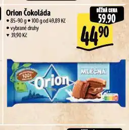 Albert Orion čokoláda nabídka