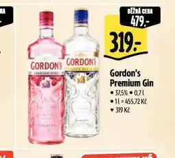 Albert Gordon's gin nabídka