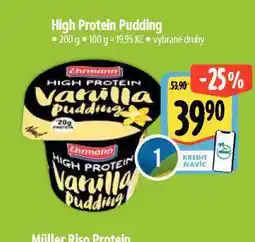 Albert High protein pudding nabídka