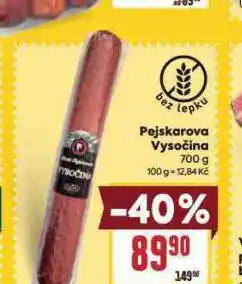 Billa Vysočina nabídka