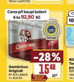 Billa Pivo gambrinus originál nabídka