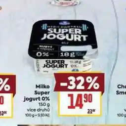 Billa Milko super jogurt 0% nabídka